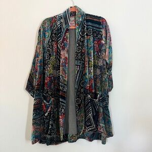 Johnny Was Velvet Kimono Size S